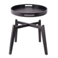 Gusta bijzettafel zwart 39 cm