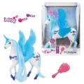 Toi-Toys Ice Princess droom paard met licht en geluid blauw 29 cm