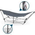 Hangmat met inklapbaar frame 241 cm