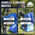 Campunity tent met geïntegreerd luchtbed 230 cm