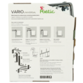Poetic plantenbak beugel Vario aluminium antraciet 22 cm set van 2