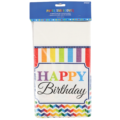 Tischtuch Happy Birthday Papier 120 x 180 cm