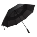 Paraplu zwart met hengsel 130 cm