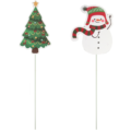 Kerstfiguur op stok 60 cm 4 assorti