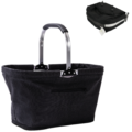 Queen Anne Kühltasche Einkaufskorb faltbar schwarz