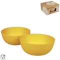 Zuperzozial kom Boost geel 18 cm set van 2