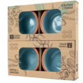 Kitchentrend tapas schalen blauw 10 cm 4 stuks
