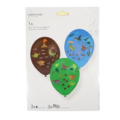 Amscan ballonnen Dino stickers 35 cm set van 3
