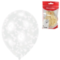 Amscan ballonnen confetti transparant 27,5 cm 6 stuks