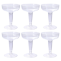 Champagne coupe glazen plastic 150 ml 6 stuks