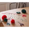 DIY slinger Merry Christmas pompom 20-delig