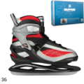 Nijdam Pro-Line ijshockeyschaats zwart/grijs/rood maat 36