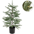 Kunst kerstboom met LED op batterij 60 cm