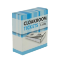 400013 Garderobe tickets wit 11 cm