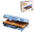 (R) Bestron Wafel maker blauw 1000W