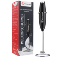 Kitchenwell Batteriebetriebener Milchaufschäumer/Schläger schwarz
