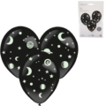 Amscan ballonnen Glow-in-the-Dark stickers 35 cm set van 3