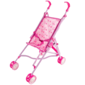 Poppen buggy Heart roze 58 cm