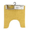 WC mat mosterdgeel polyester 45 x 50 cm