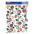 Raamsticker bloemen 42 cm 4 assorti