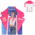 Folat politie bretels roze one size