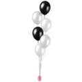 Ballongewicht Babyfles roze 9 cm