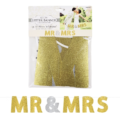 Letterslinger Mr & Mrs goud-/zilverkleurig 365 cm
