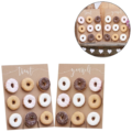 Ginger Ray tafeldecoratie Donut Wall rustiek 42 cm set van 2