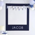 Ginger Ray Fotobooth Frame Happy Birthday blauw 72 cm