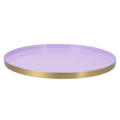 Dienblad Marrakech lila goudkleurig 40 cm
