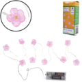 Lichterkette Blumen rosa 10 LED IP20 Batteriebetrieben 120 cm