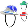 Hoofdband Oktoberfest 18 cm 3 assorti