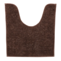 WC mat bruin polyester 45 x 50 cm