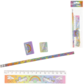 Schrijfset eenhoorn 19 cm set van 4
