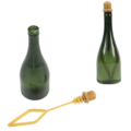Seifenbläser Champagnerflasche 7,7 cm 4 Stück