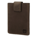 Valenta card case Pocket Premium donkerbruin leer