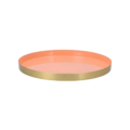 Dienblad Marrakech perzik goudkleurig 26 cm