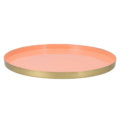 Dienblad Marrakech perzik goudkleurig 40 cm