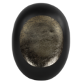 Countryfield Theelichthouder Eggy L mat zwart/messingkleurig 33 cm