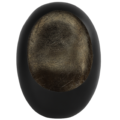 Countryfield Theelichthouder Eggy XL mat zwart/messingkleurig 43,5 cm