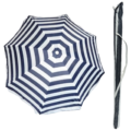 Parasol blauw/wit 180 cm