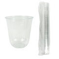 Wegwerpbekers U-vorm transparant 50 stuks