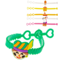 Armband Sinterklaas 19 cm 12 stuks 6 assorti