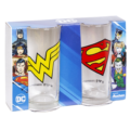 DC glazen Wonder Woman & Superman Design 270 ml set van 2