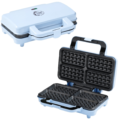 (R) Bestron Wafel maker blauw 1000W