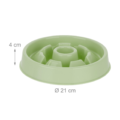 Relaxdays honden anti-schrok voerbak rond 3 groen 21 cm