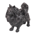 Housevitamin Figur Pomeranian Dog schwarz 23 cm