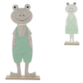 Decoratie kikker vilt 50 cm 2 assorti