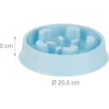 Relaxdays honden anti-schrok voerbak maan blauw 20,5 cm
