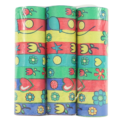 Serpentines bloemen/sterren 4 meter set van 3
